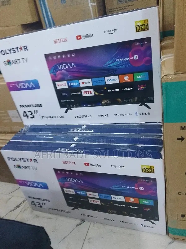 Polystar 43′′ Pv‐Hk43flsm – 8 Gb Storage, Smart Os