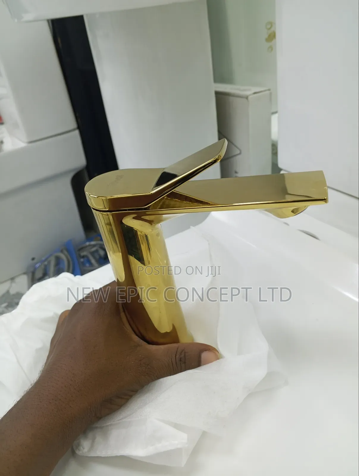 Gold Basin Mixer Tap