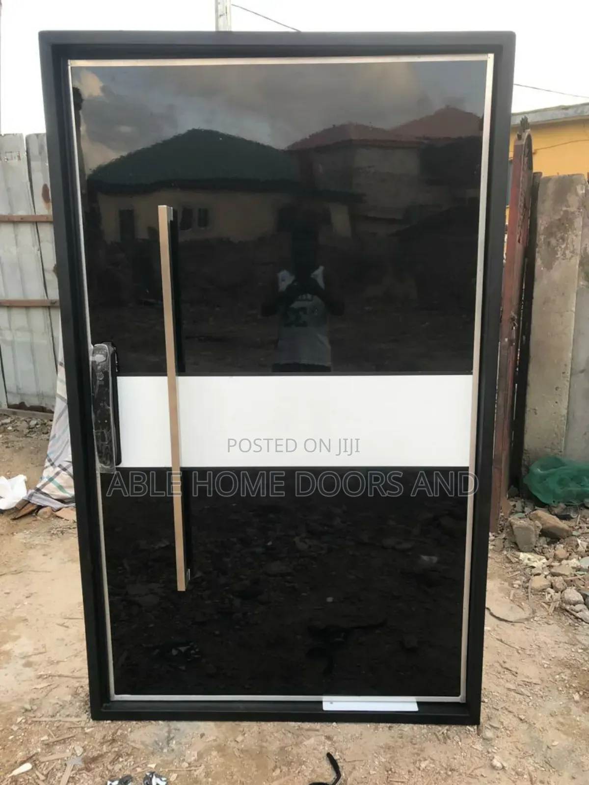 Pivot Security Door Fabricated by Me Made It Nigeria