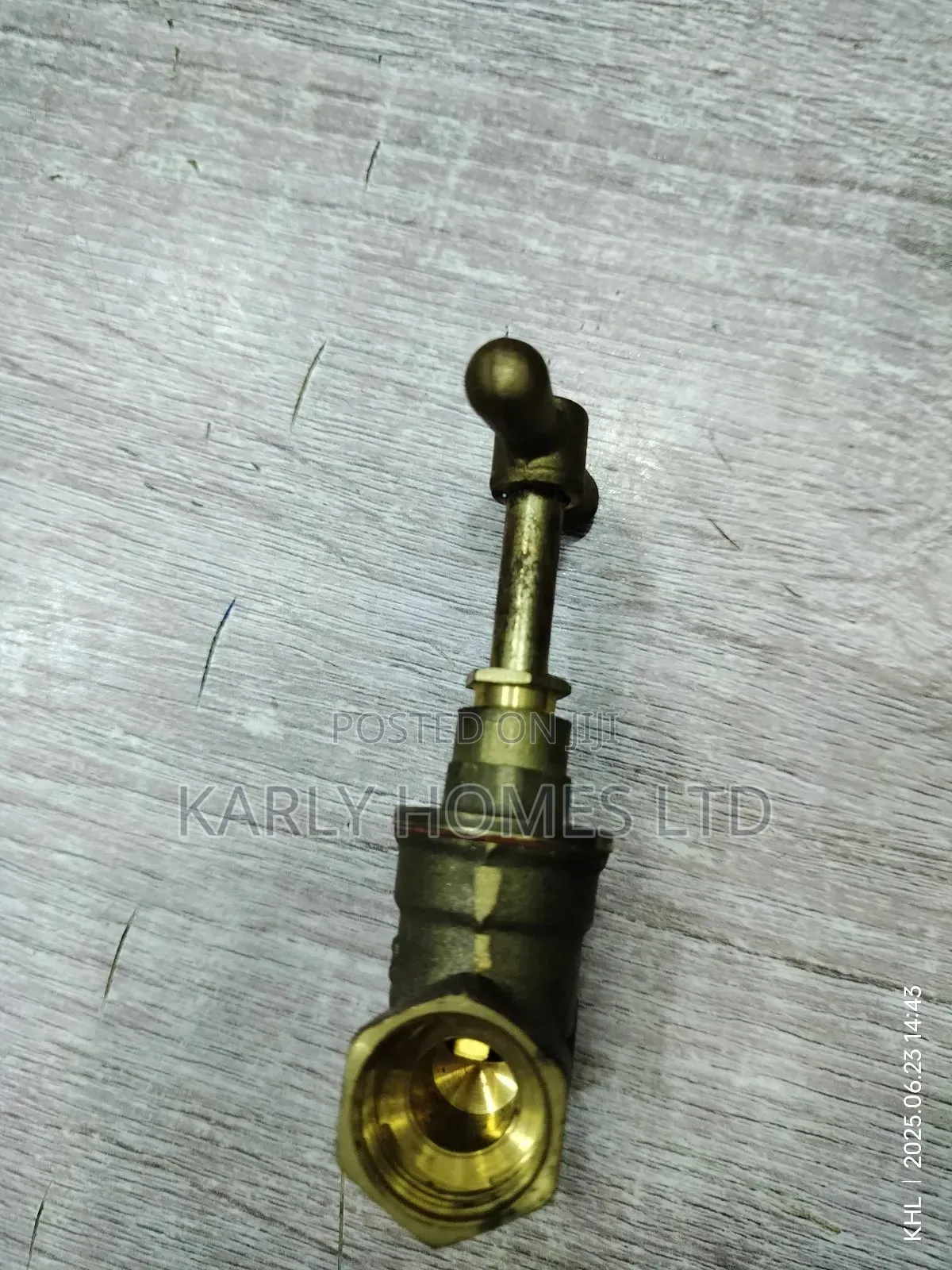 1⁄2 Bs1010 Brass Control Valve (Stop Cork)
