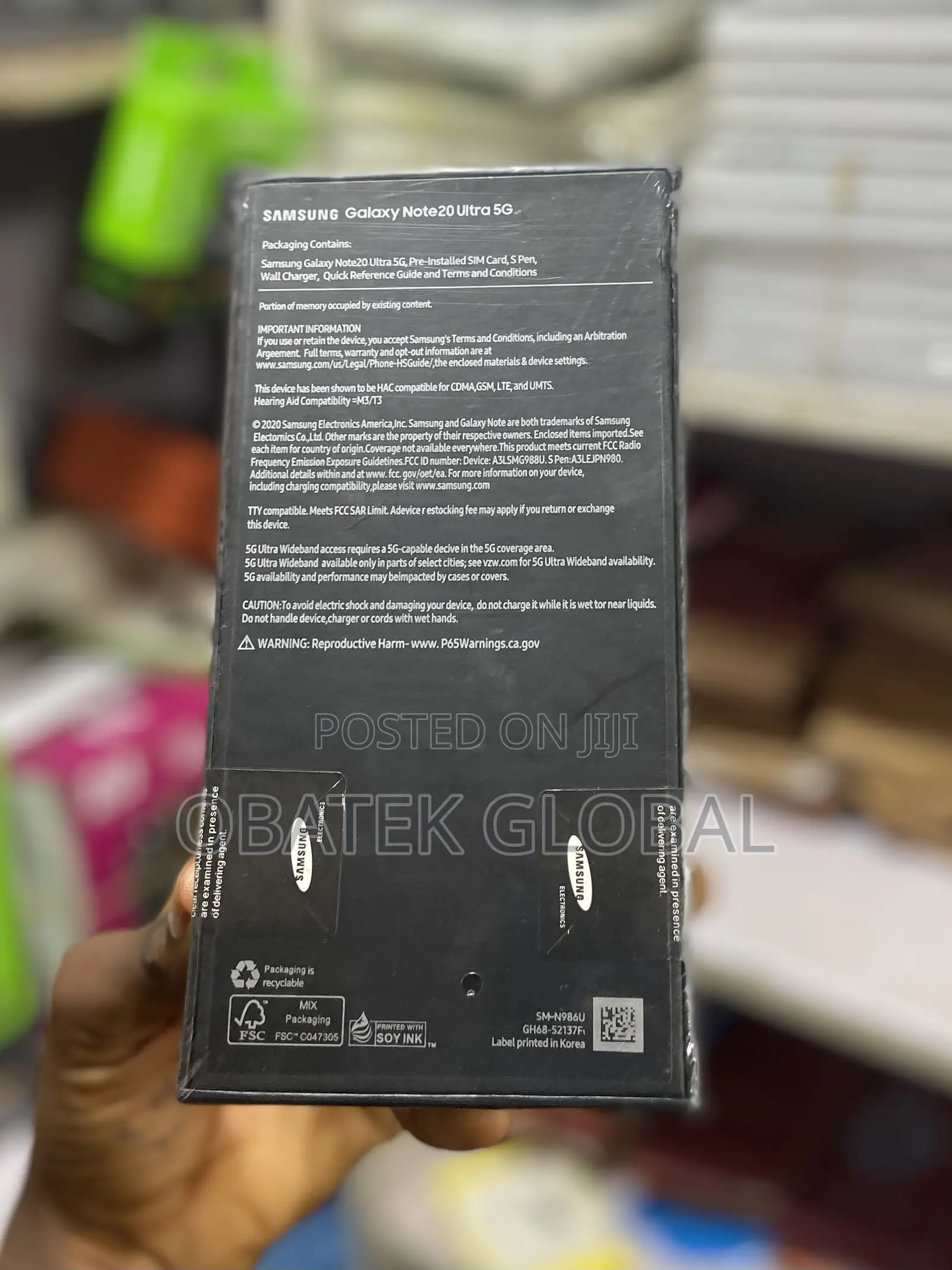 New Samsung Galaxy Note 20 Ultra 5G 128 GB Gold