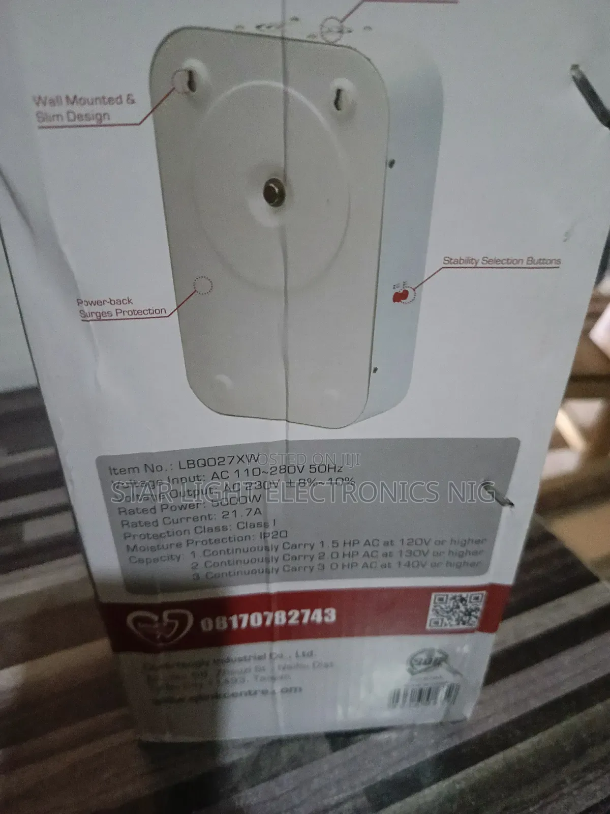 Wall Stabilizer Avr 5000 Watts