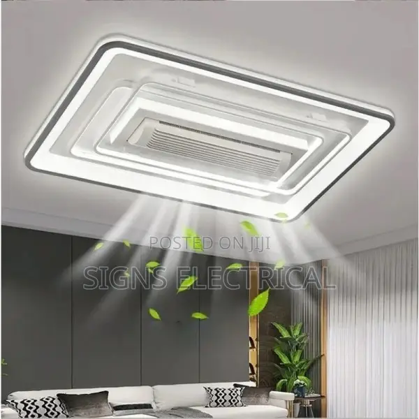 Modern Ultrathin Bladeless Ceiling Fan Lights