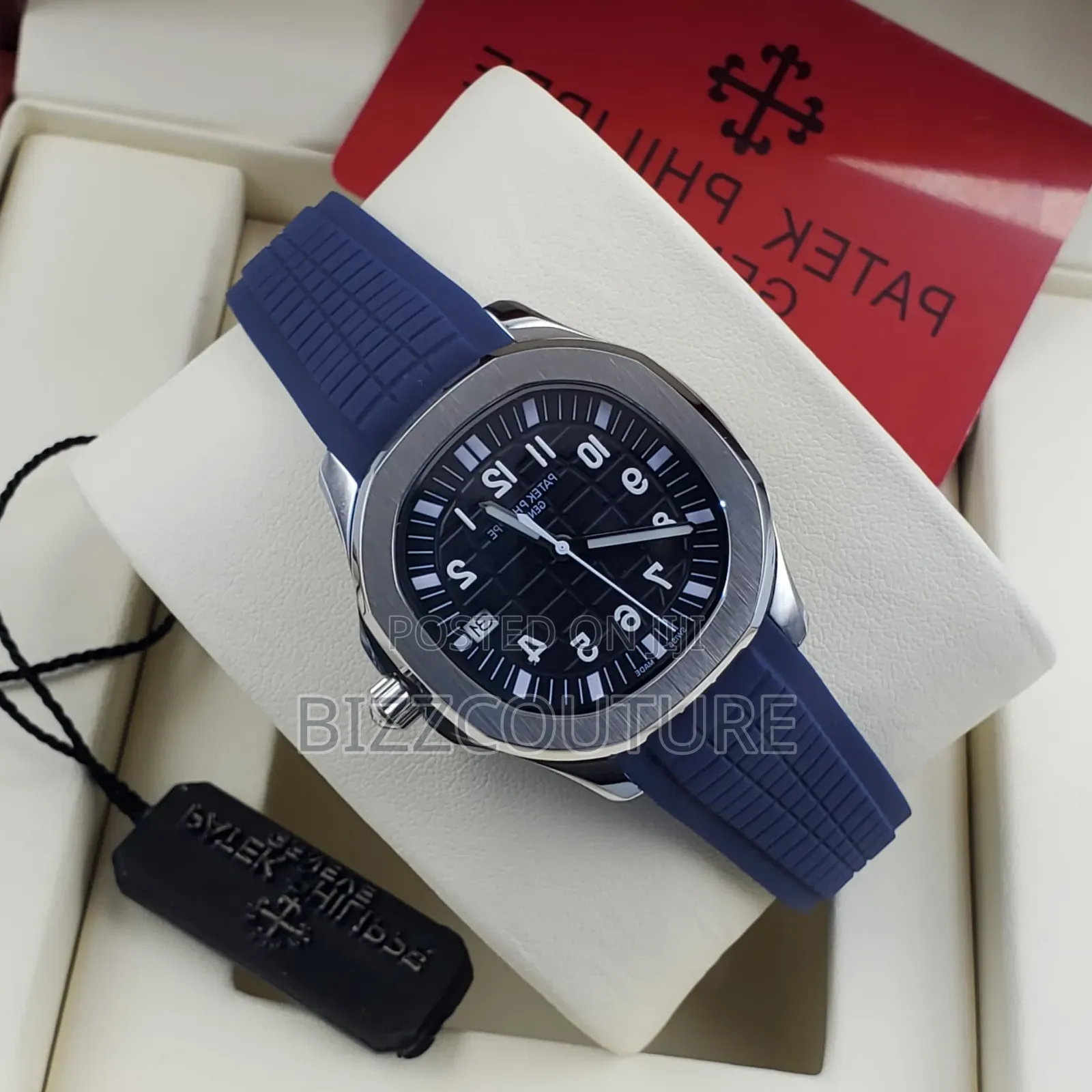 Original Patek Philippe Blue Rubber Strap Watch in Store