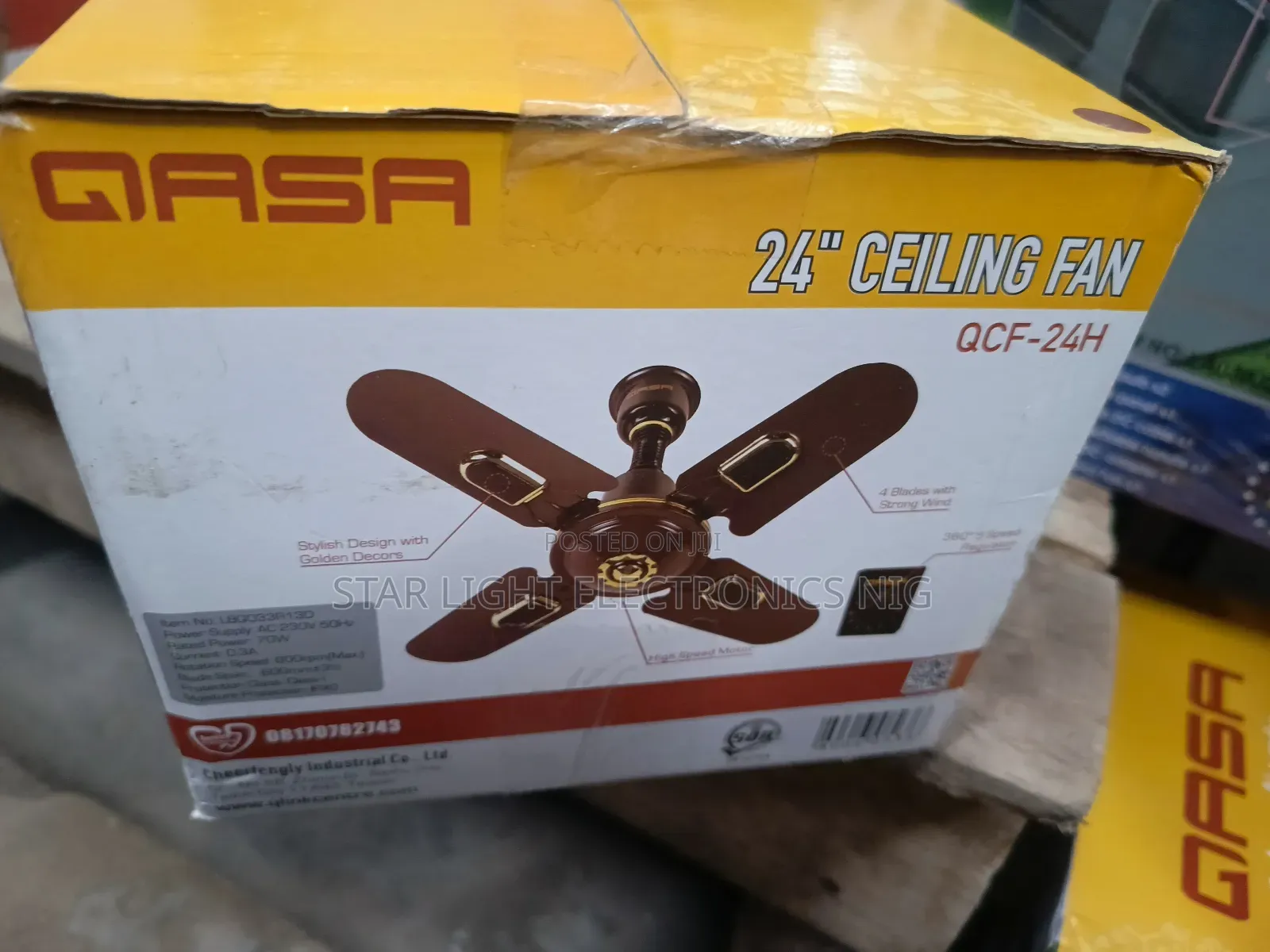 24 Inches 4 Blades Ceiling Fan