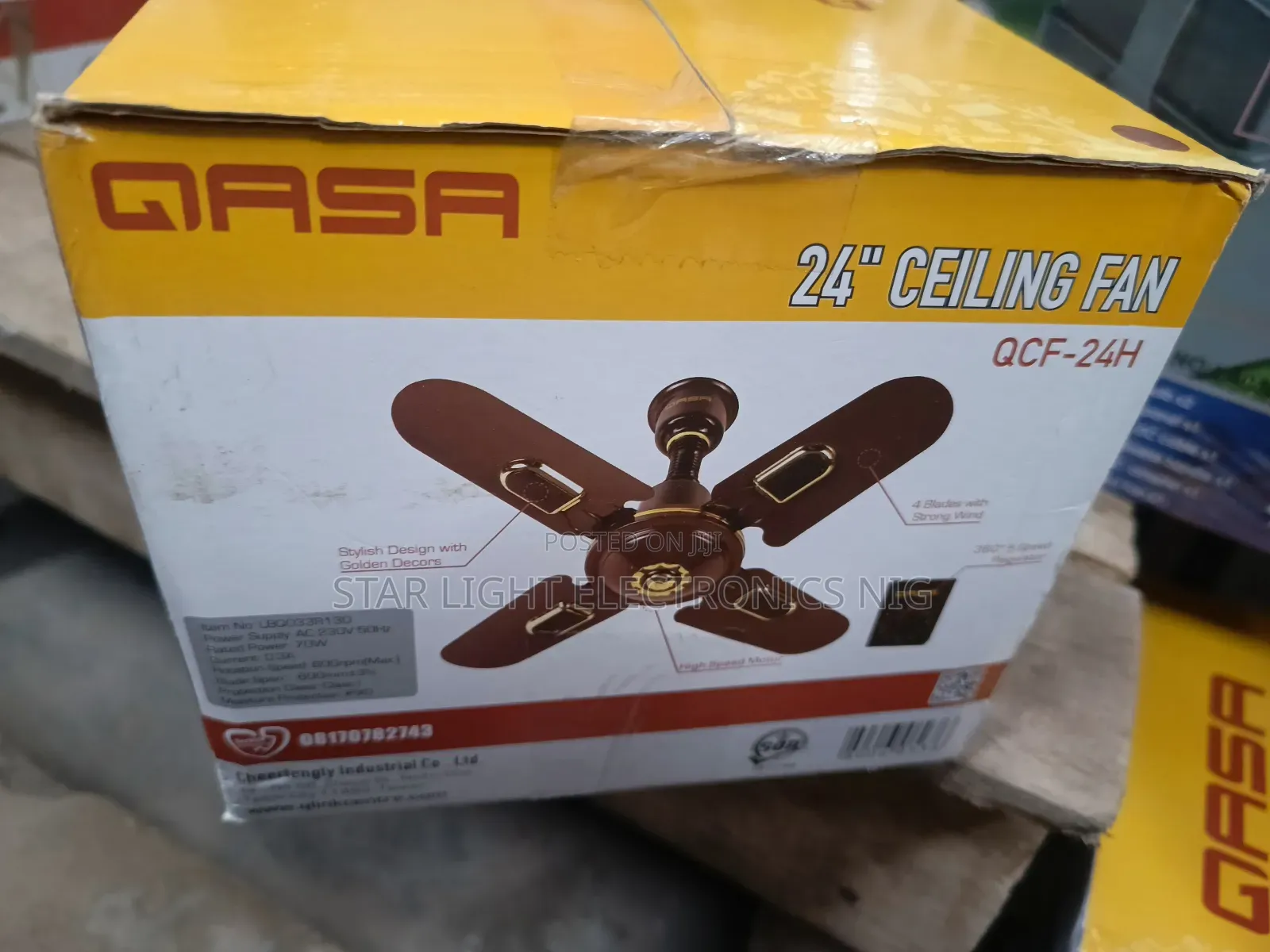24 Inches 4 Blades Ceiling Fan