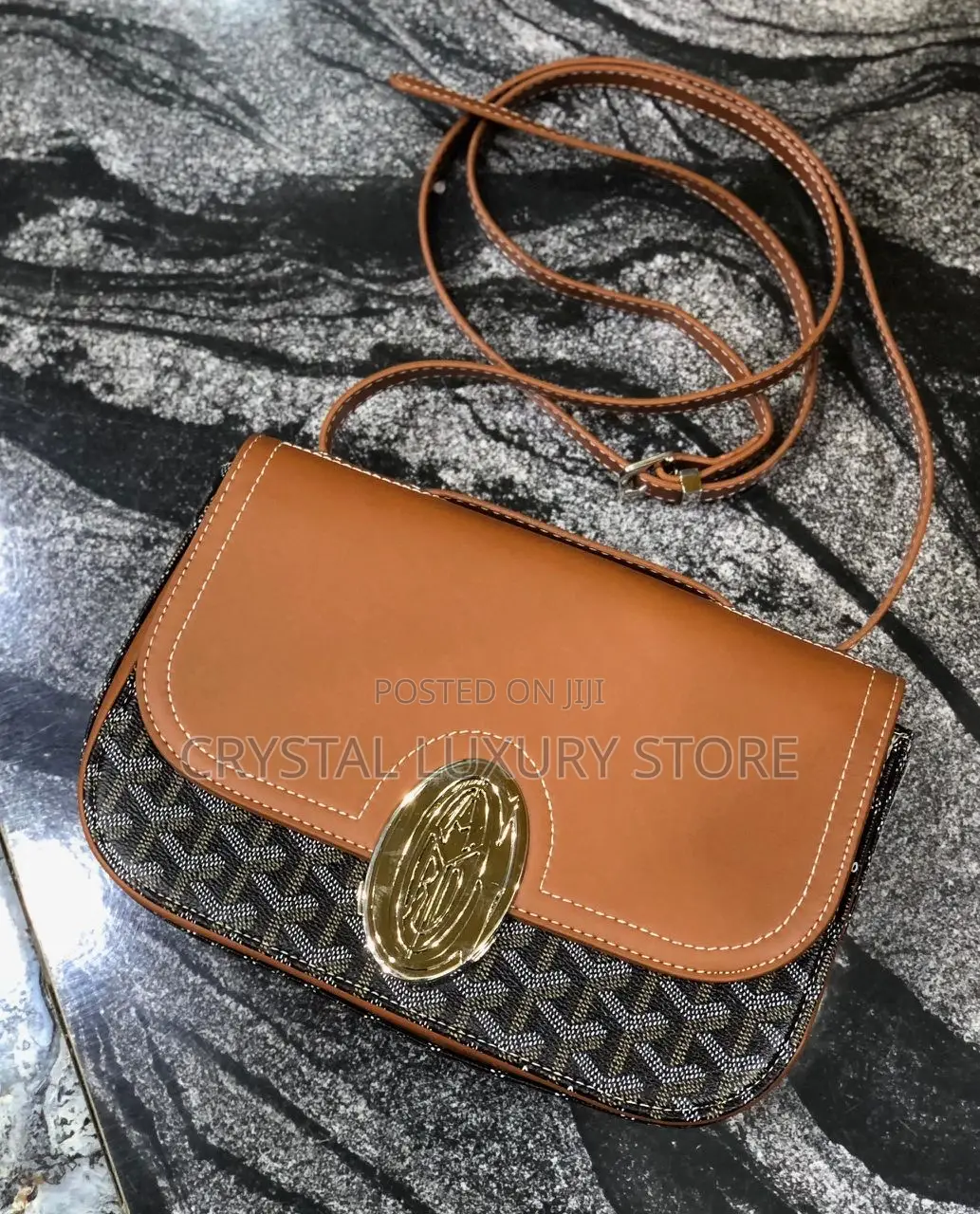 Goyard Quality Luxury Men Genuine Leather Crossbag