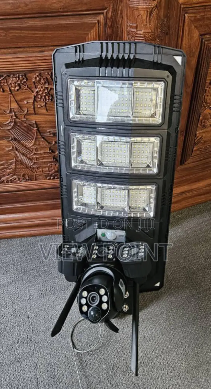 Solar Streetlight 8mp V380pro Ai Ptz 3lens Lens Camera