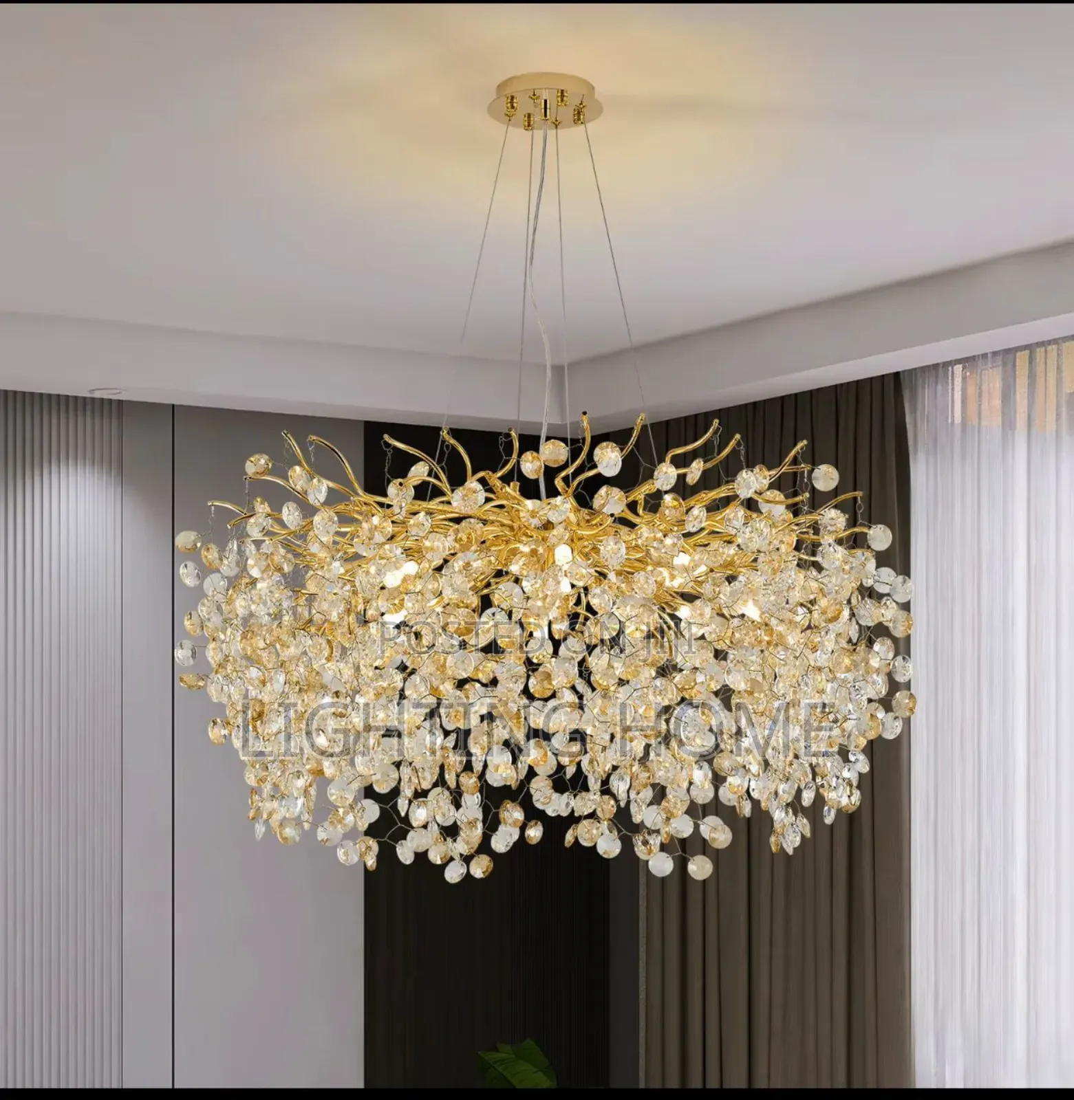 Crystal Chandelier Light By 600mm