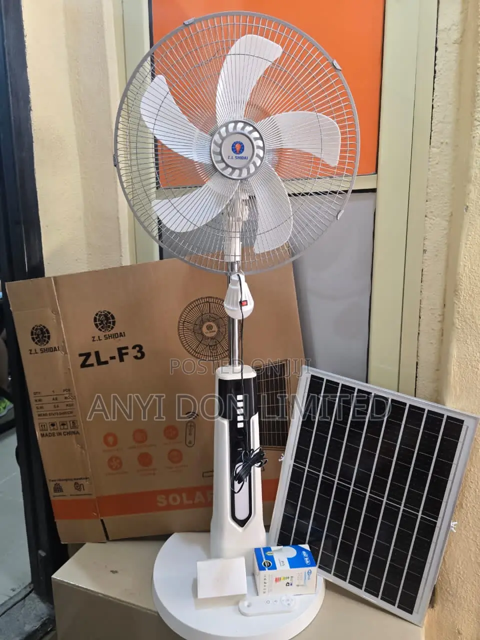 Rechargeable Solar Fan