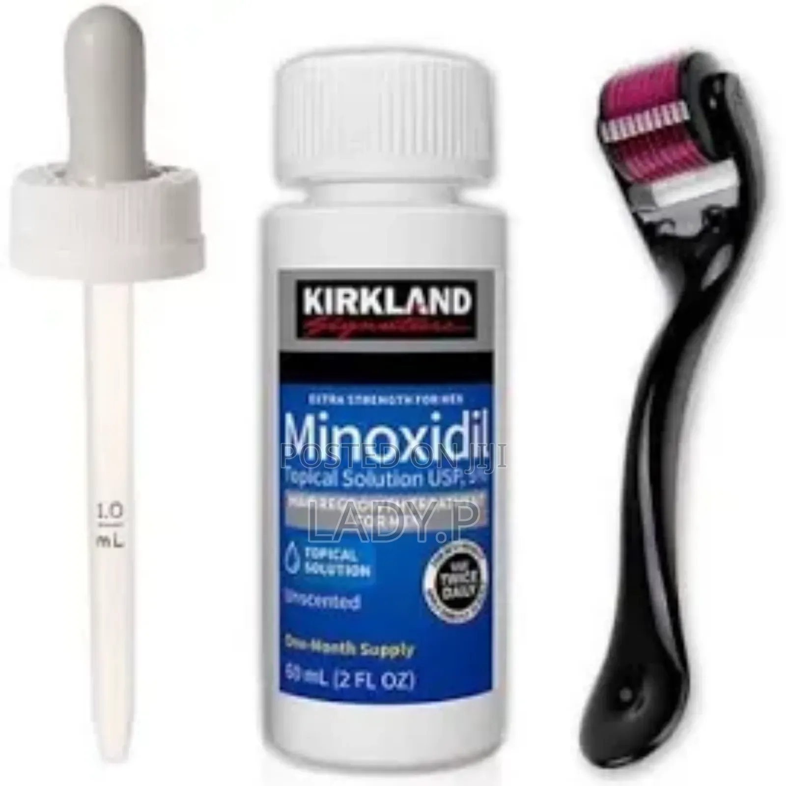 Original Minoxidil 5% Hair Beard Regrowth With Dermaroller Tool