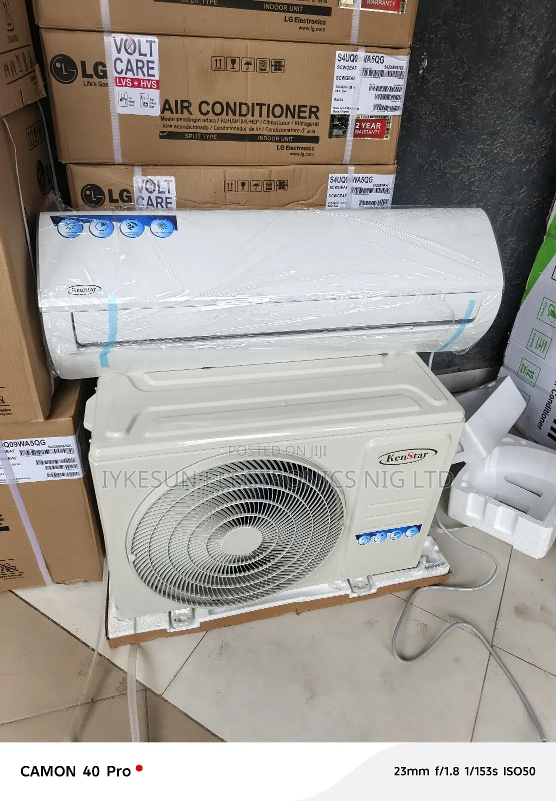 Original Kenstar 2 Hp R410a Air Conditioner Split Unit Coppe