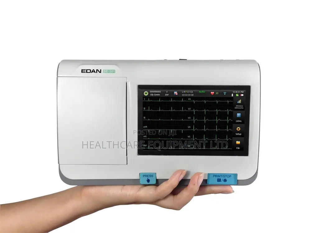Edan Se 301 Three(3) Channels Ecg Machine