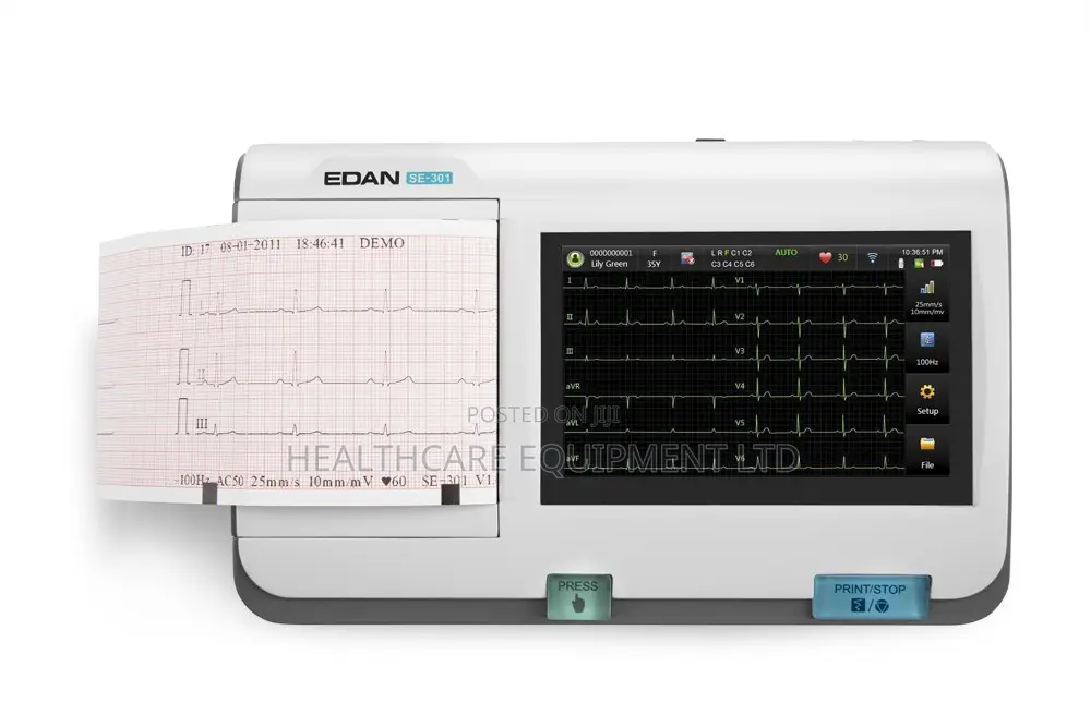 Edan Se 301 Three(3) Channels Ecg Machine