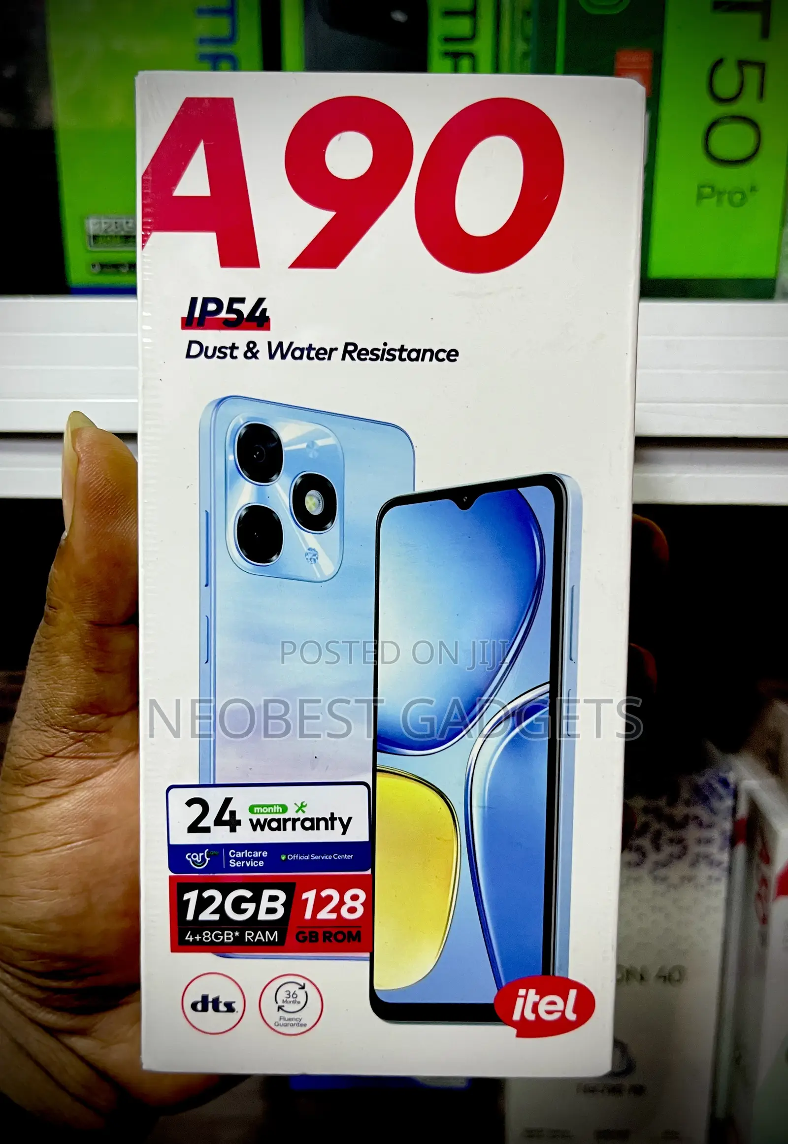 New Itel A90 128 GB Black