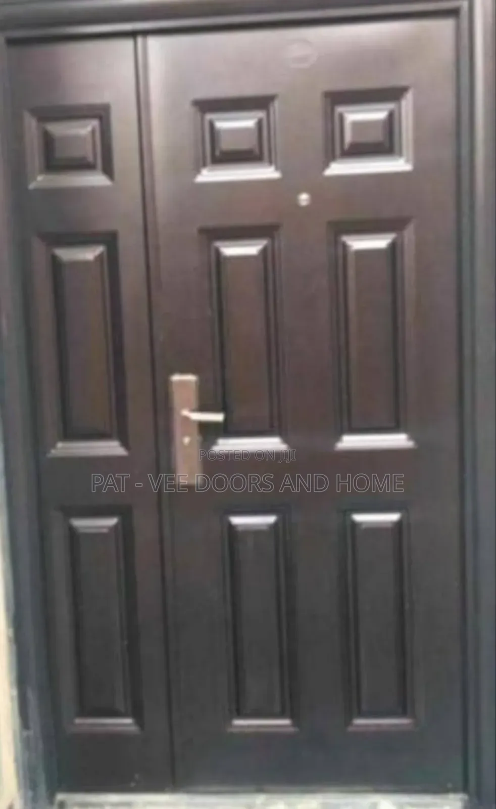 4ft Steel Door ,Brown Colour