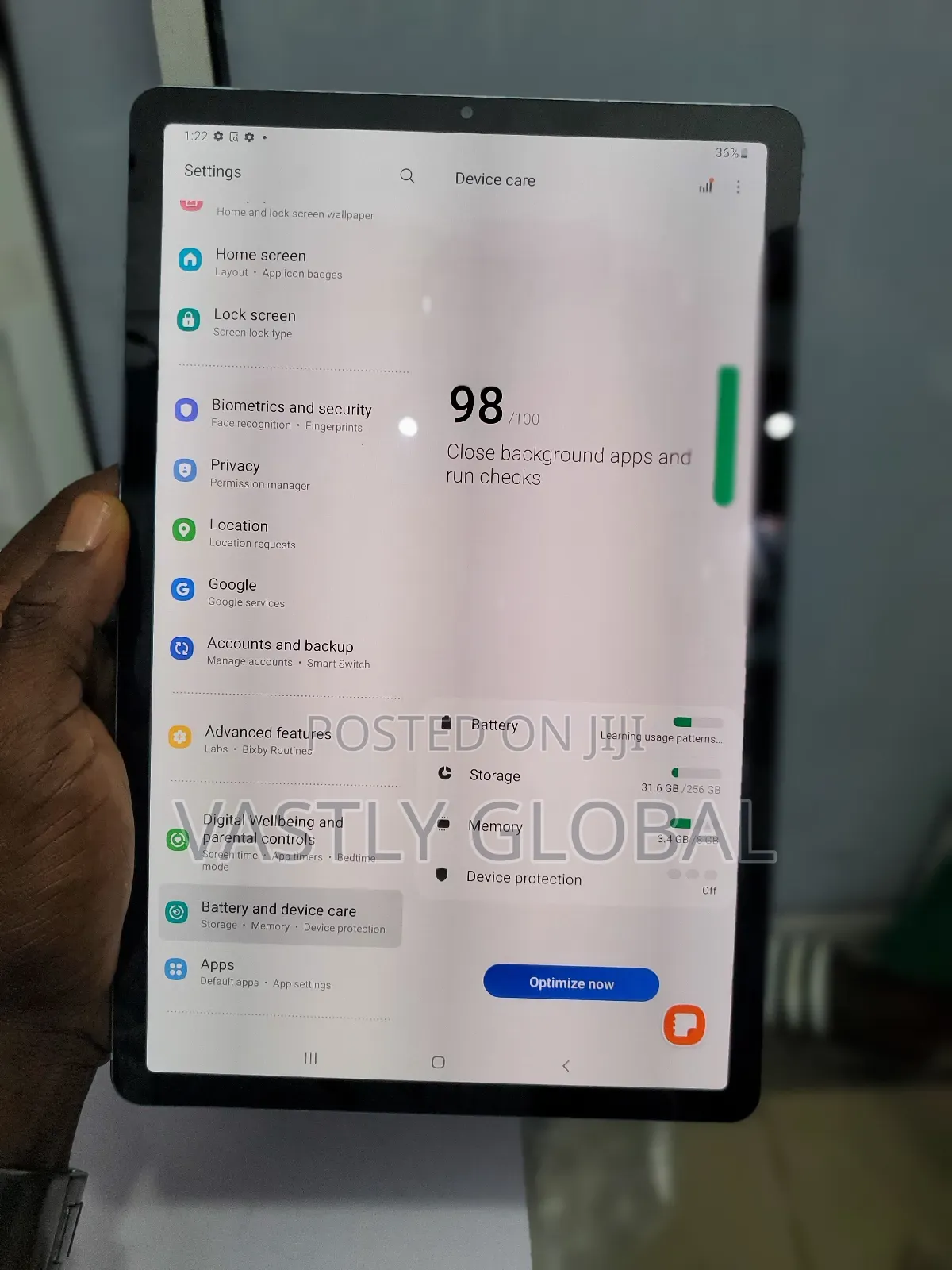 Samsung Galaxy Tab S6 256 GB Blue