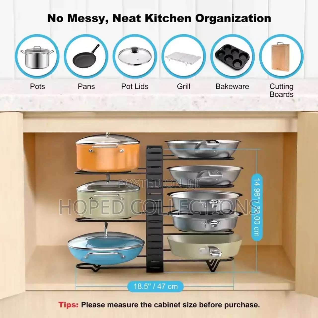 8 Tier Pot Rack