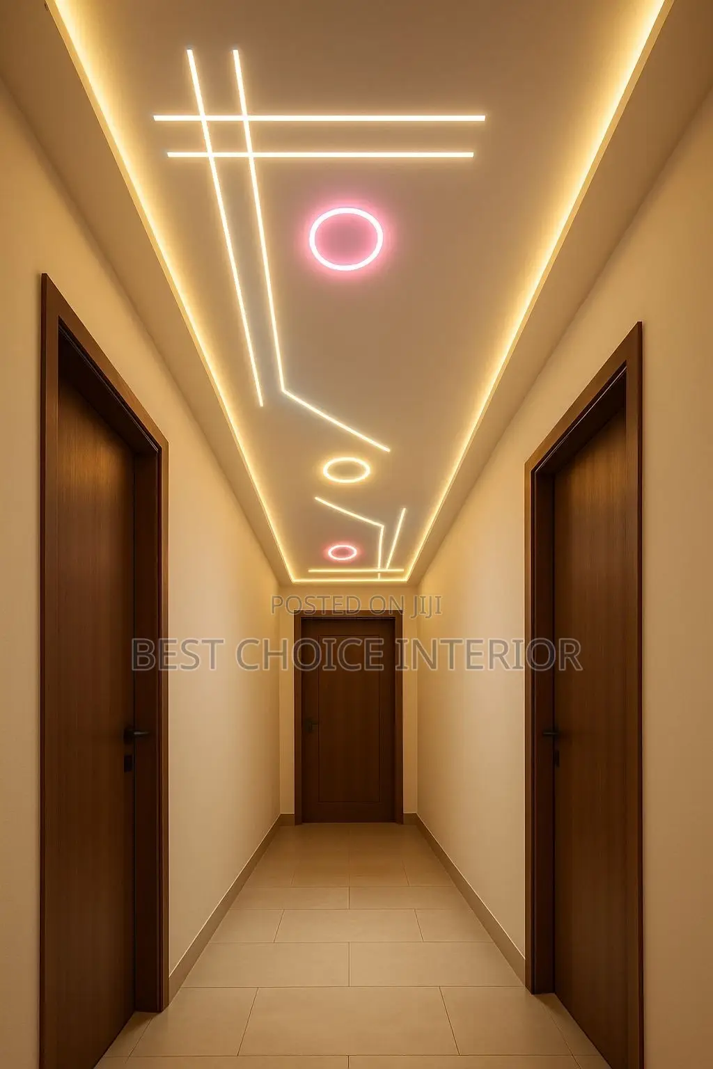 Pop Ceiling and Track Light Design