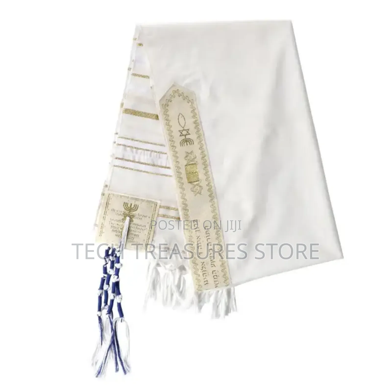 Jewish Talit Prayer Shawl Gold