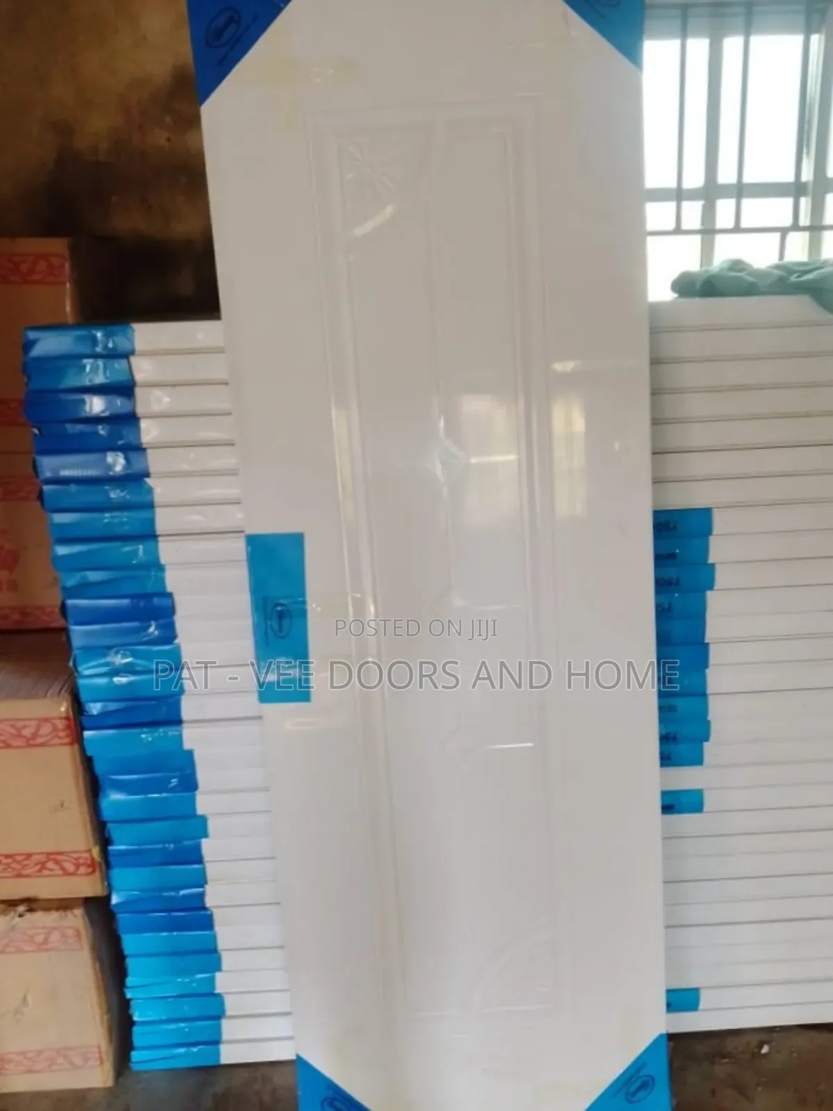 White Toilet American Panel Door
