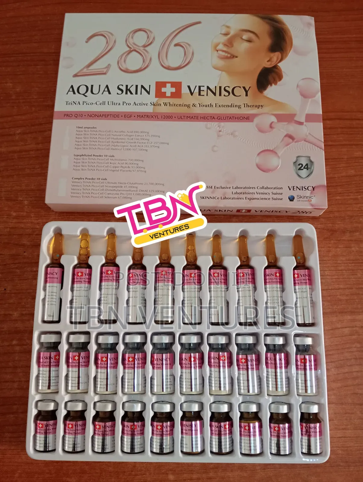 Aqua Skin Veniscy 286 Glutathione Injection