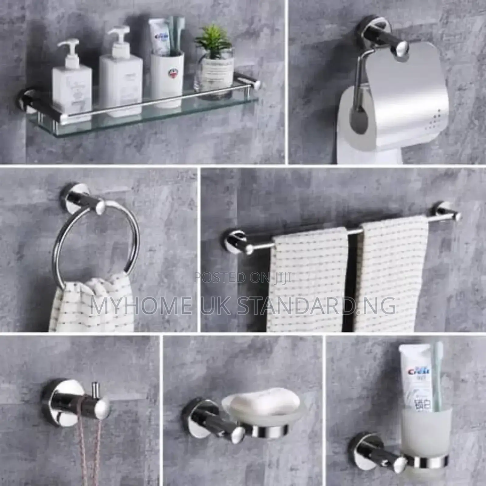 Quality Chrome Sets of Bathroom Accessories
