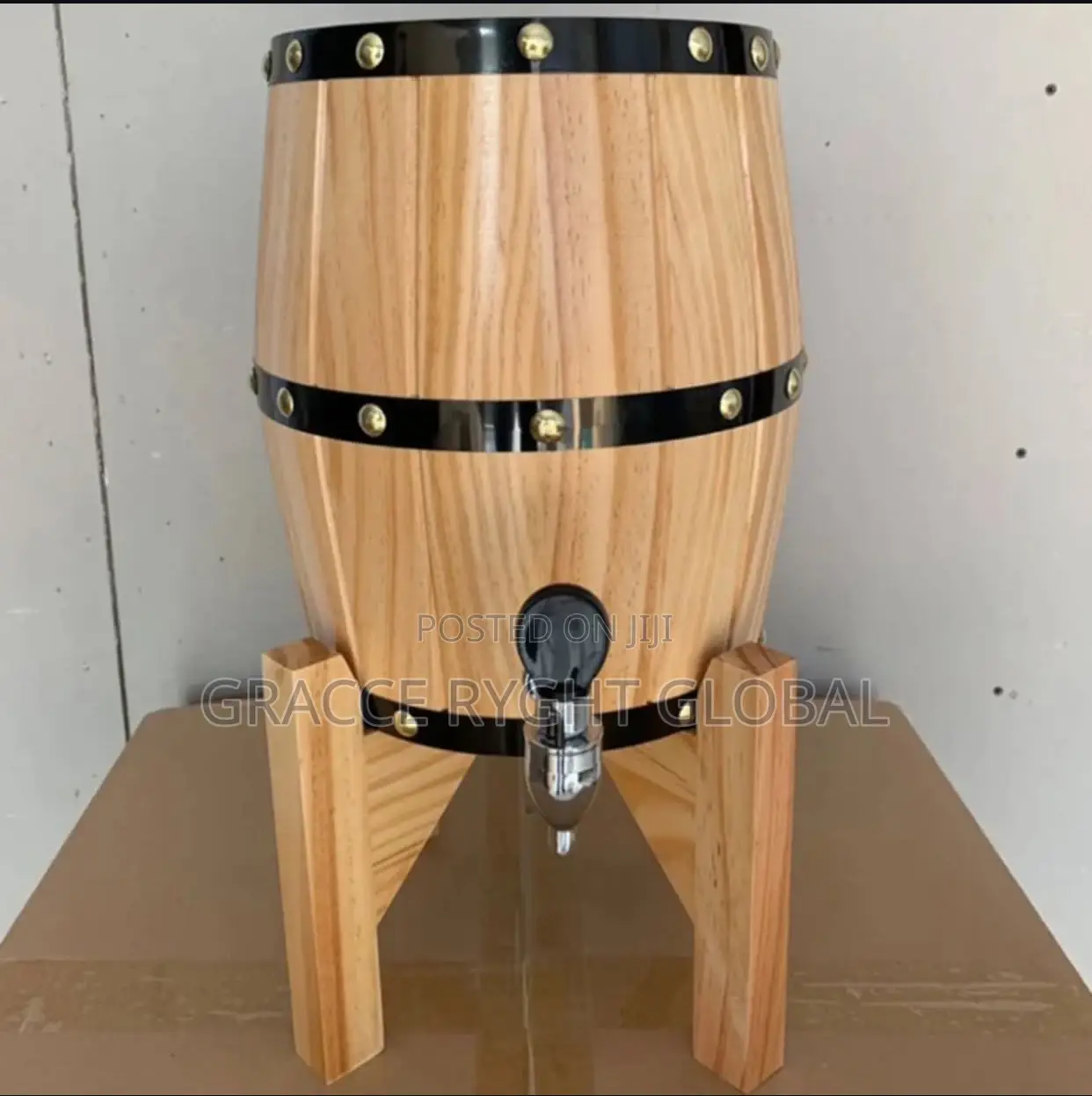 3l Pine Oak Wood Beer Barrel Disperser