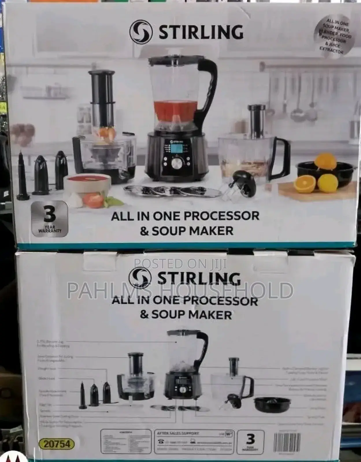 Stirling All in 1 Food Processor|Soup Maker|Juice Extractor