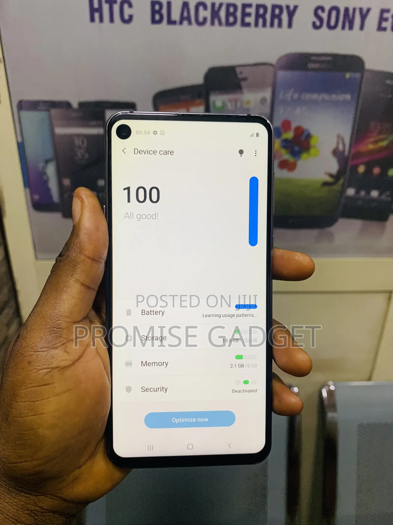 Samsung Galaxy A8S 128 GB Gray