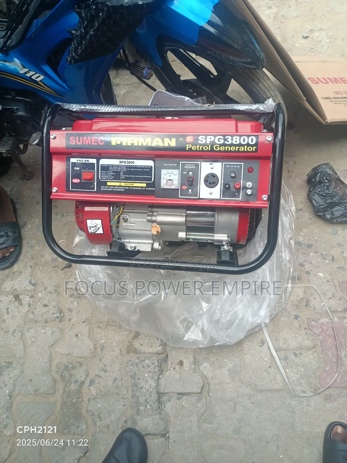 Original 3.5kva Sumec Firman Gen Petrol Zero  Copper Coil