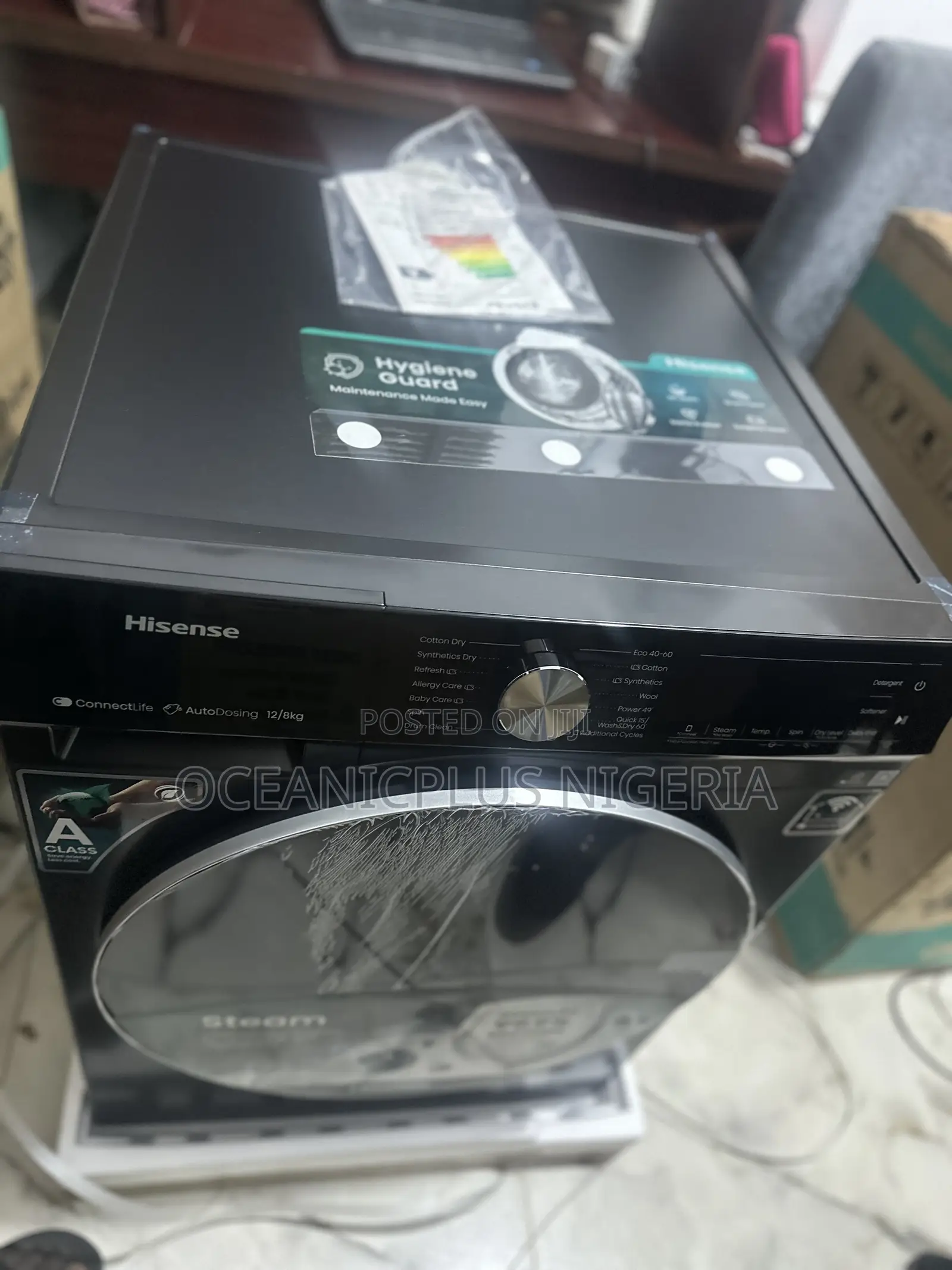 Hisense Rapiddry 12kg/8kg Washer and Dryer.