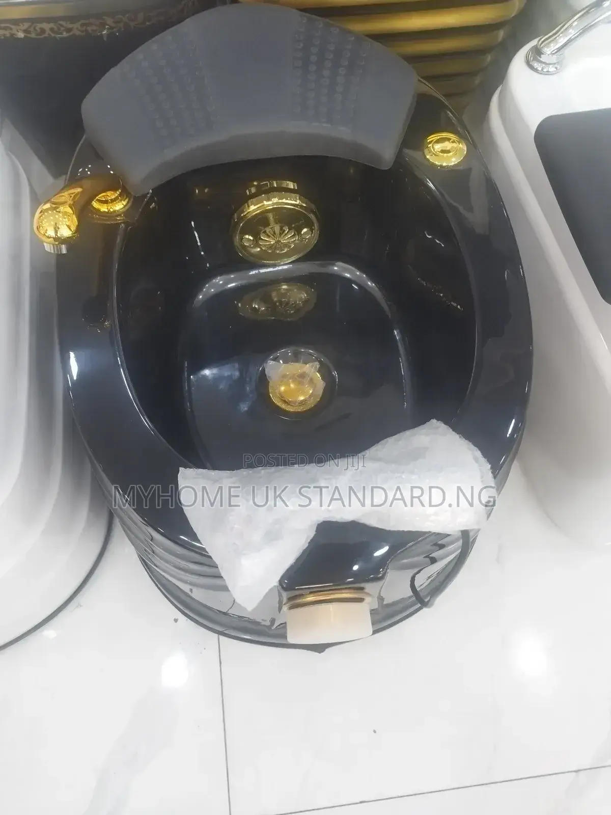 A Luxury Pedicure Bowl With Jets and Shower