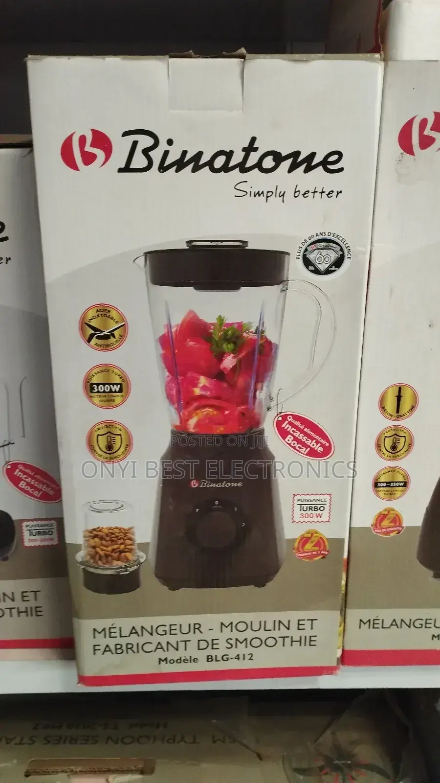 Binatone Blender 1.5l 300w White Black BLG-412