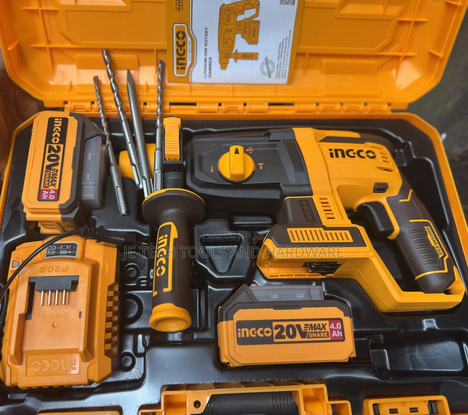 Ingco 20v Cordless Rotary Hammer Drill. 26mm