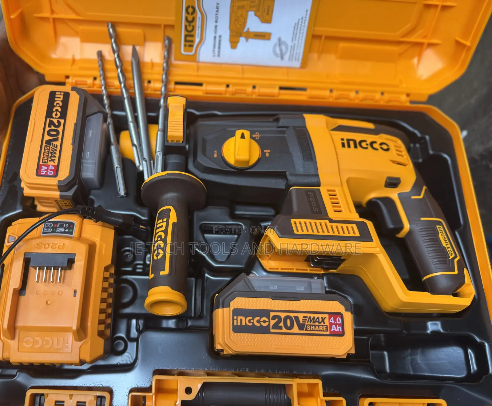 Ingco 20v Cordless Rotary Hammer Drill. 26mm