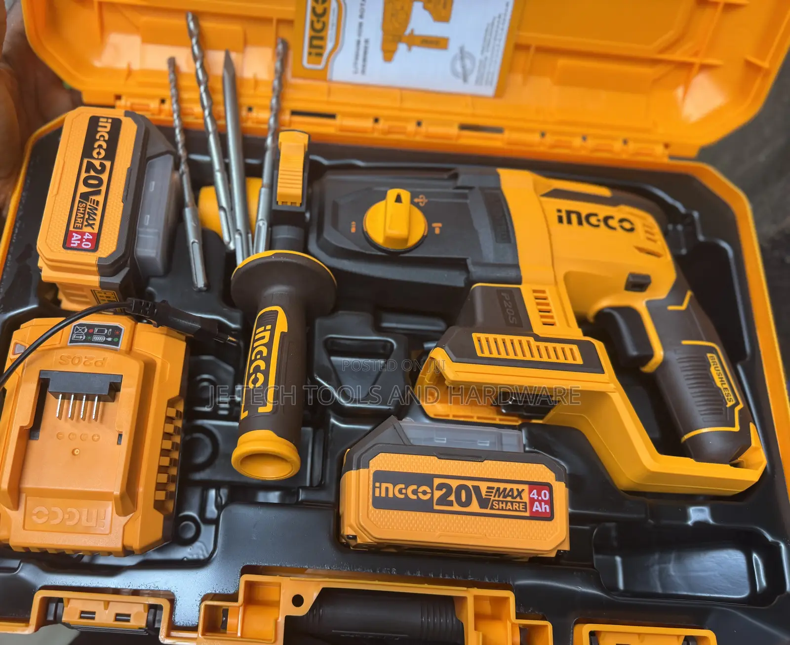 Ingco 20v Cordless Rotary Hammer Drill. 26mm