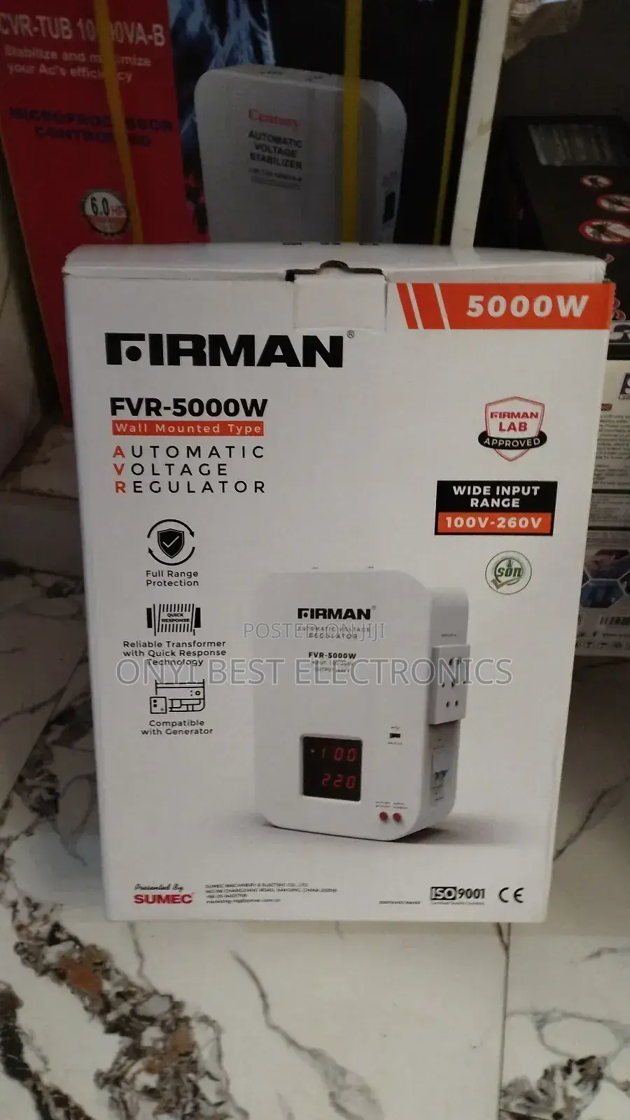 Firman Firman Wall Mounted Stabilizer FVR 5000w
