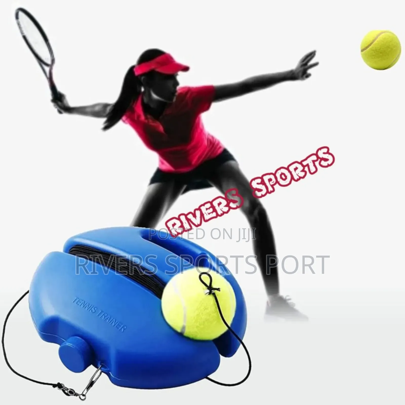 Lawn Tennis Trainer With Tennis Bounce Ball Practice Ropes