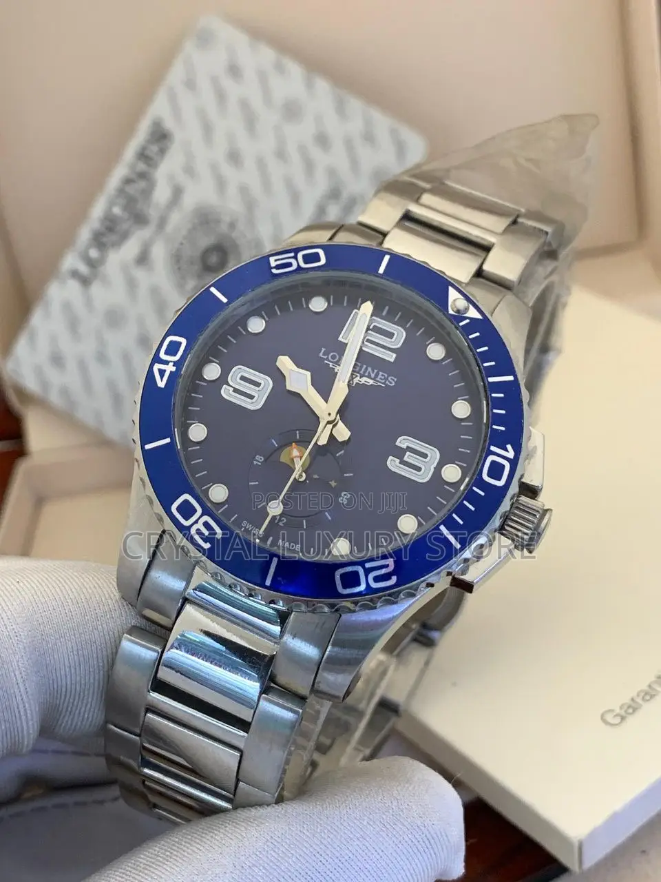 Longines Quality Luxury Men Chain Strap Wristwatch