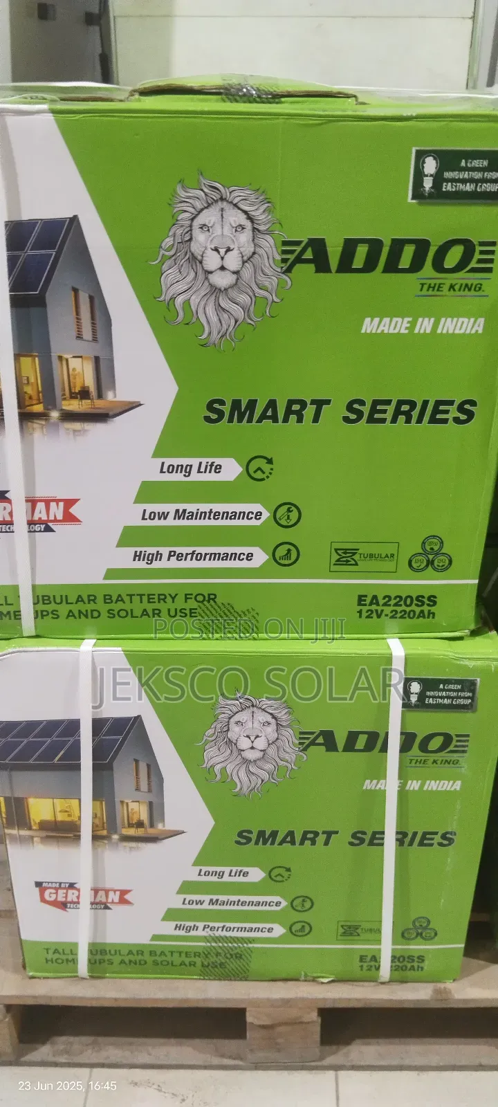Addo Tubular Battery 22ah 12v, German Technology