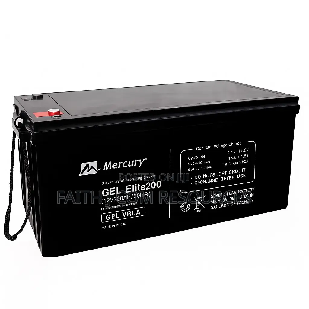 Mercury (Elite 200) 12v, 200ah Gel Battery