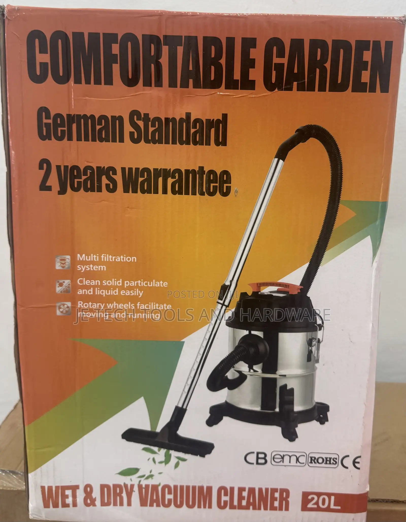 Comfortable Garden Wet Dry Vacuum Cleaner 30l