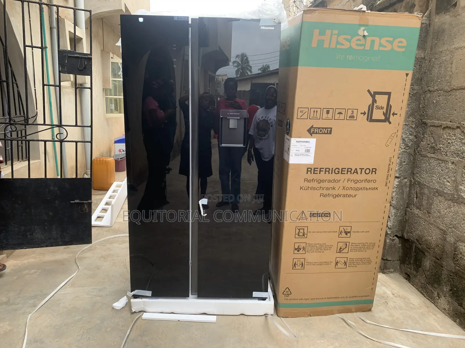 Hisense558l Side-by-Side Fridge With Super Freeze