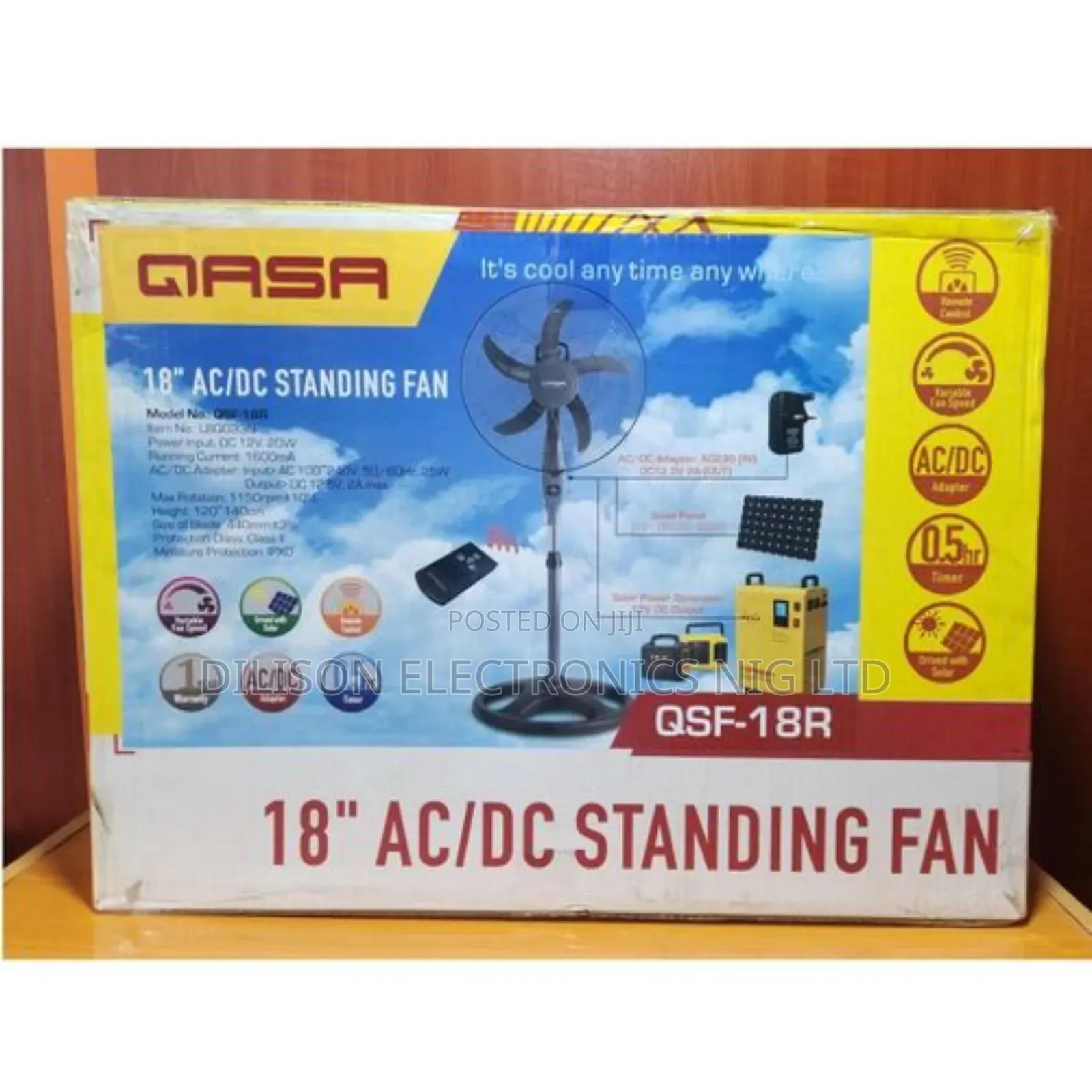 Gasa 18" Ac/Dc Standing Fan Energy Saving