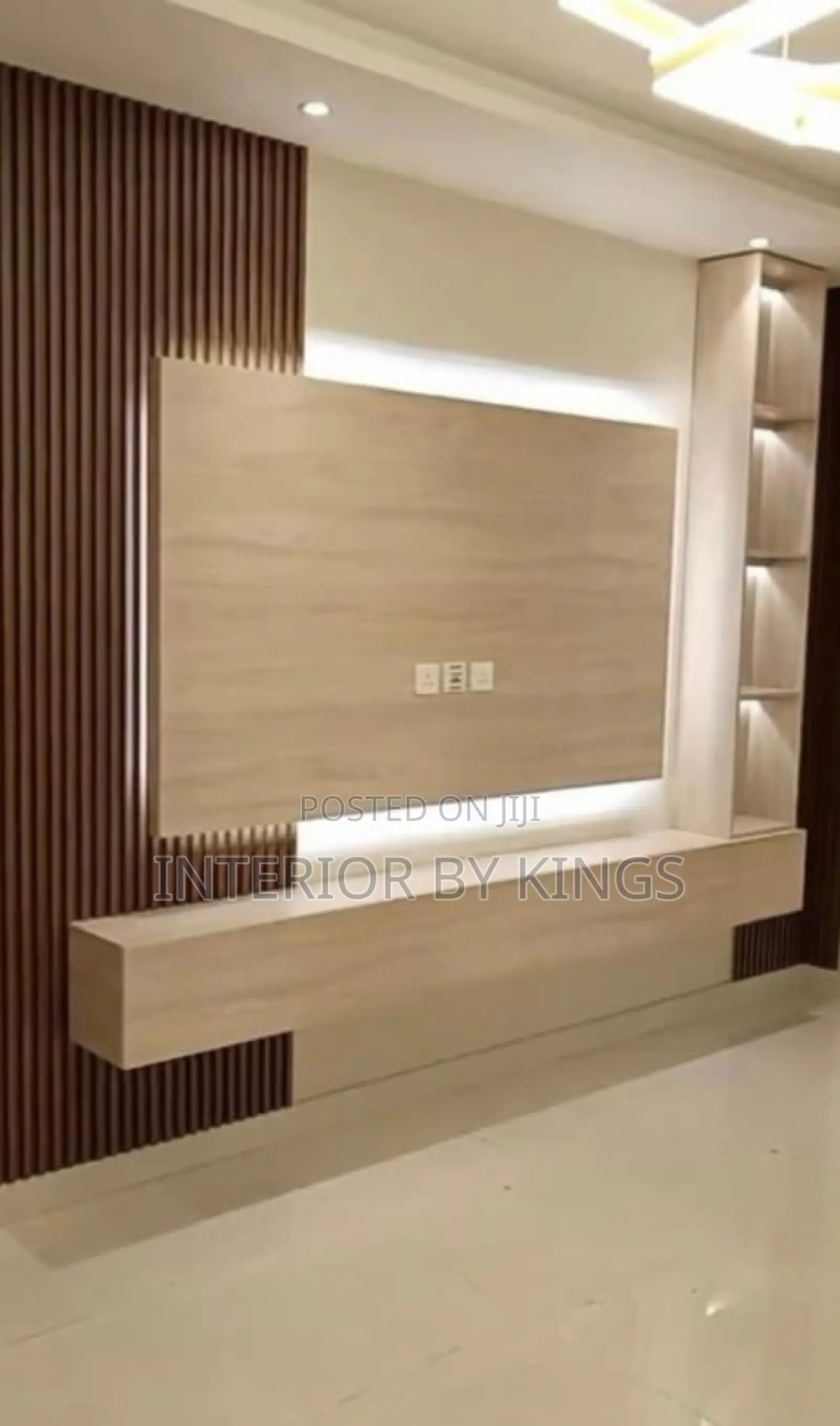 Tv Wall Unit 8feet by 10feet Made With Highest Quality Board
