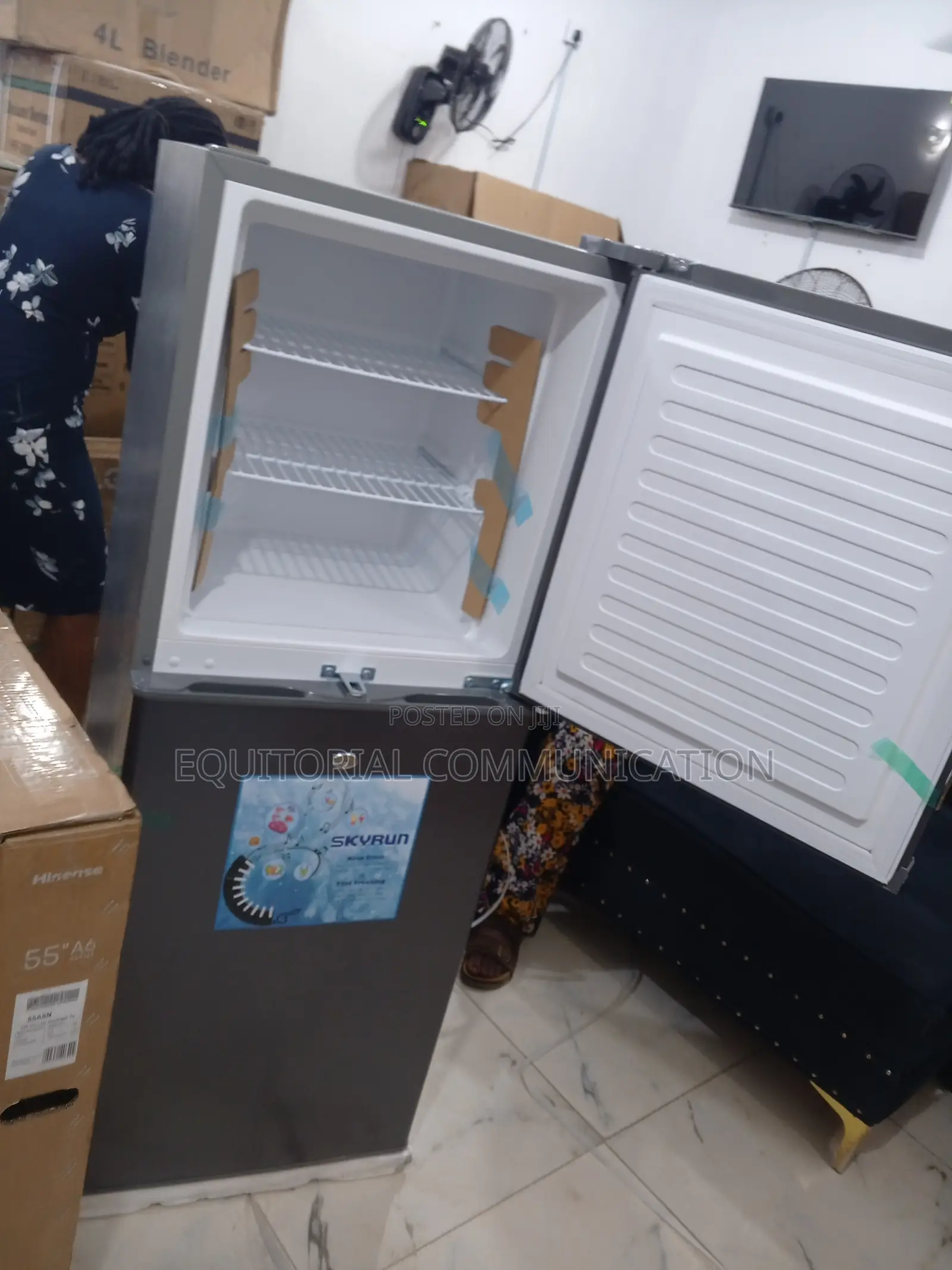 Organize Groceries Effortlessly With Skyrun 195l Refrigerato