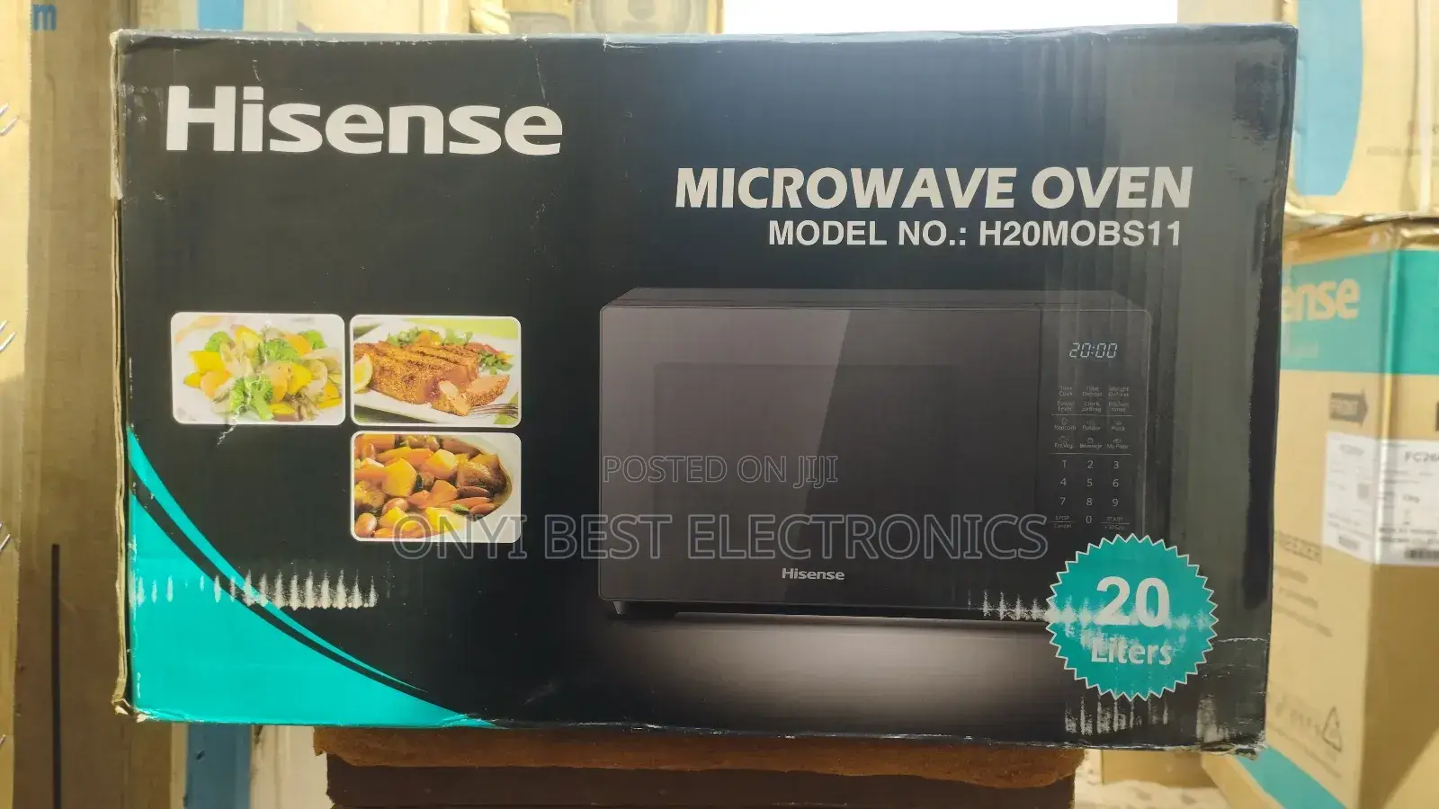 Hisense 20l Microwave Black Mwo20mobs11h