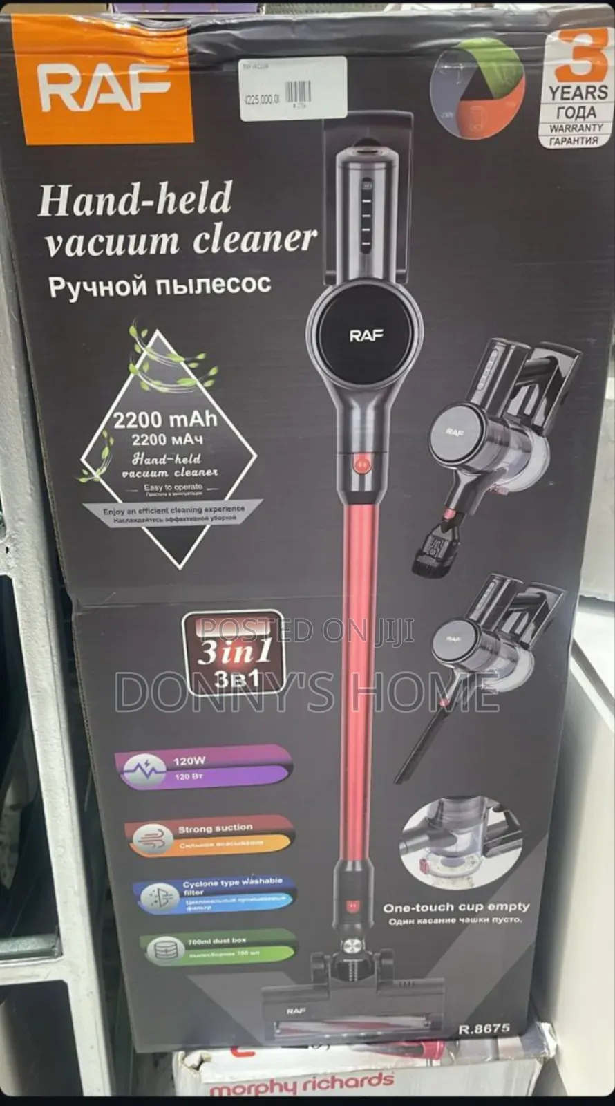 Raf Handheld Vacuum Cleaner 3-in-1