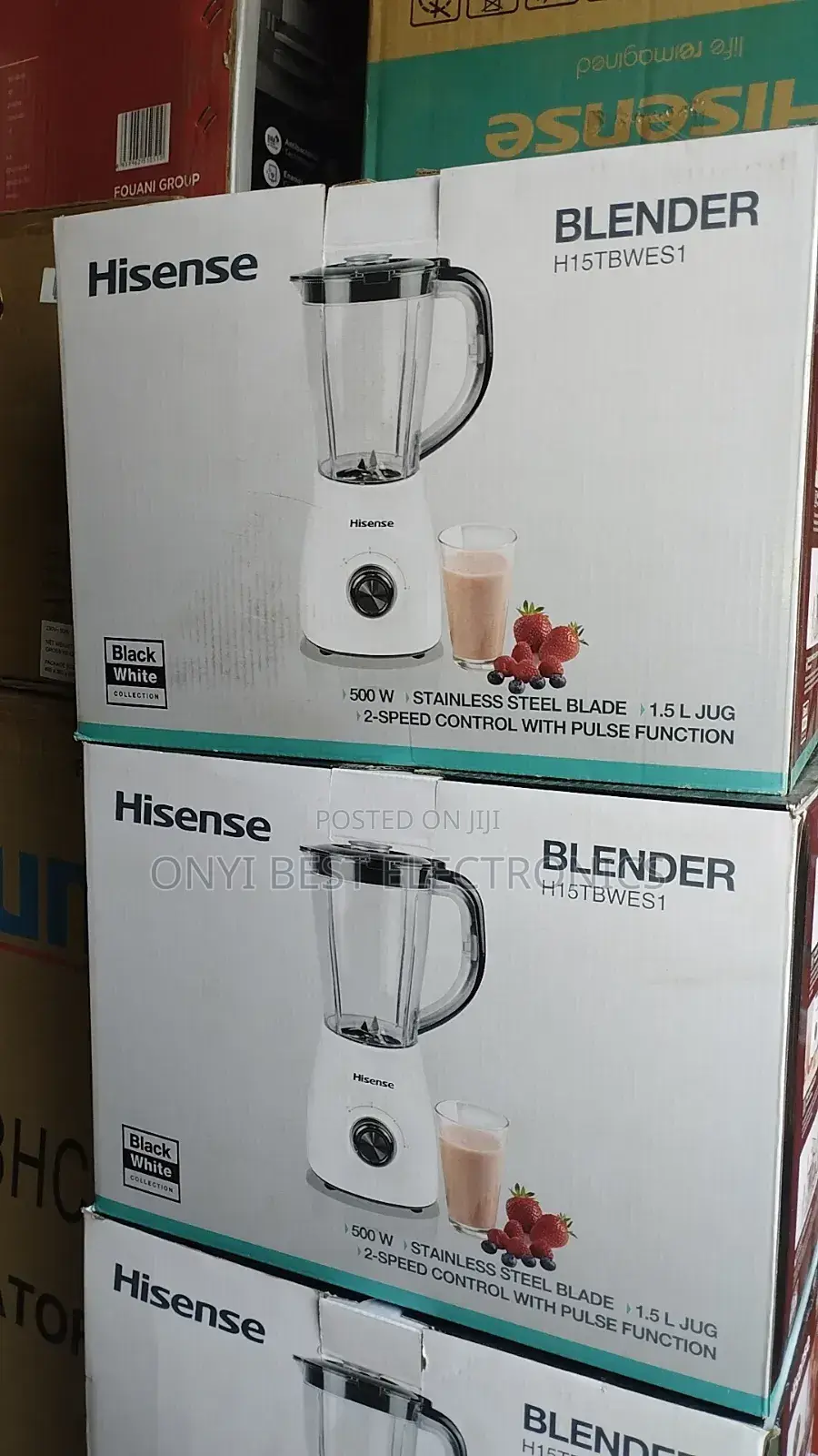Hisense Blender 500w 1.5l White (H15tbwes1)